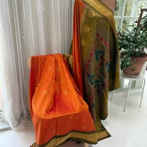 Indian Paithani silk saree Sari